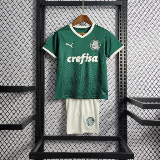 Camisa Palmeiras Home 22/23 - Torcedor Infantil Verde - Camisa de Time Oficial - Buyit