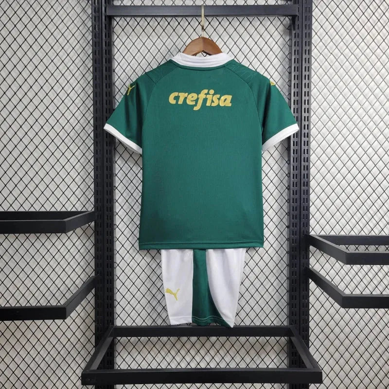 Camisa Palmeiras Home 24/25 - Torcedor Infantil Verde e Dourado - Camisa de Time Oficial - Buyit