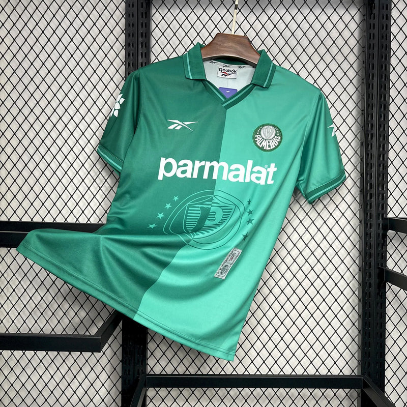 Camisa Palmeiras Home Retrô 1997/98 - Torcedor Masculina Verde - Camisa de Time Oficial - Buyit