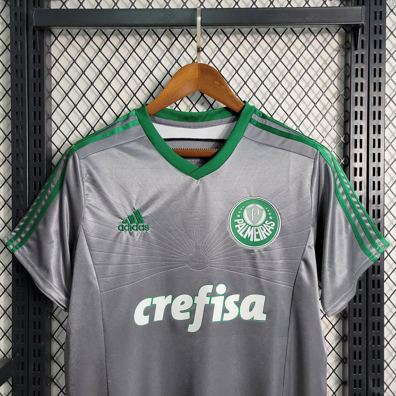 Camisa Palmeiras Retrô 2015 - Torcedor Masculina Cinza - Camisa de Time Oficial - Buyit