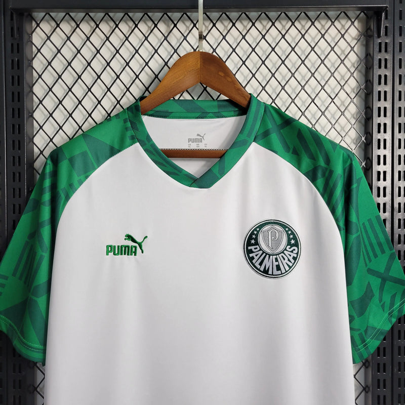 Camisa Palmeiras Treino 23/24 - Torcedor Masculina Branca - Camisa de Time Oficial - Buyit