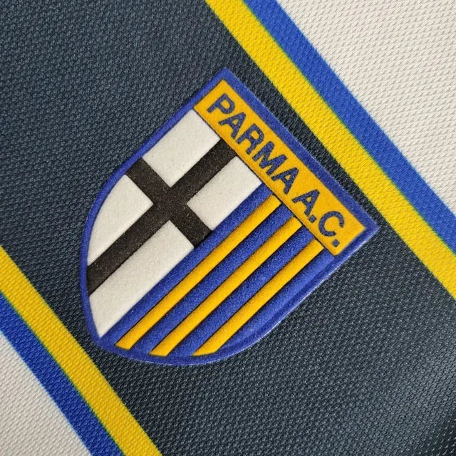 Camisa Parma Retrô Away 02/03 - Torcedor Masculina Branca - Camisa de Time Oficial - Buyit