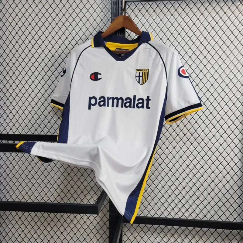 Camisa Parma Retrô Away 2003/04 - Torcedor Masculina Branca - Camisa de Time Oficial - Buyit