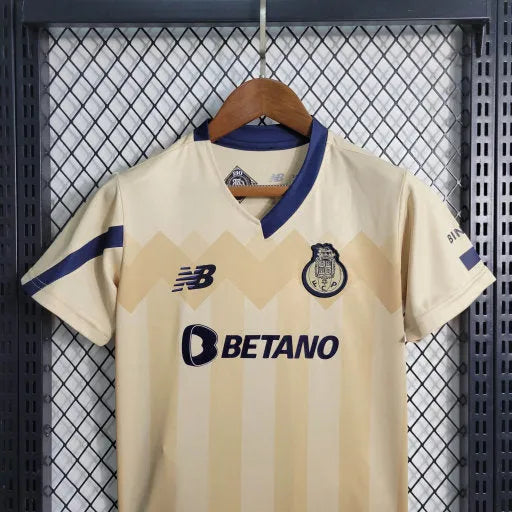 Camisa Porto Away 23/24 - Torcedor Infantil Bege - Camisa de Time Oficial - Buyit