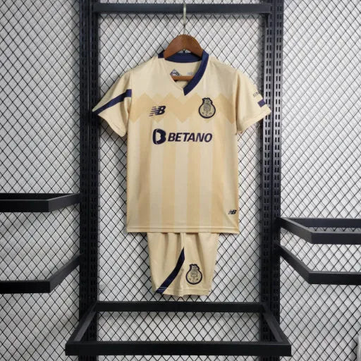 Camisa Porto Away 23/24 - Torcedor Infantil Bege - Camisa de Time Oficial - Buyit