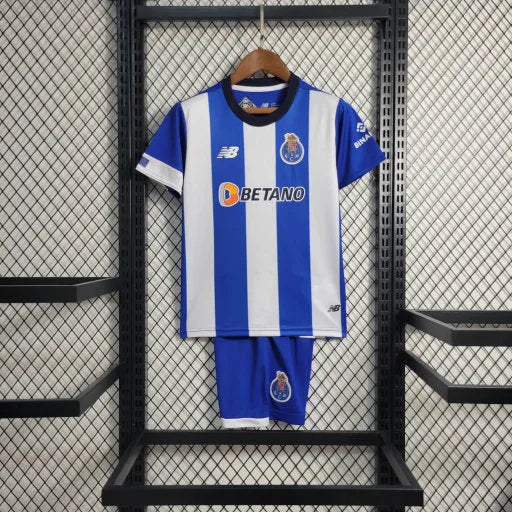 Camisa Porto Home 23/24 - Torcedor Infantil Azul e Branca - Camisa de Time Oficial - Buyit