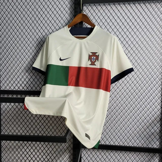 Camisa Portugal Away 22/23 - Torcedor Masculina Branca - Camisa de Time Oficial - Buyit