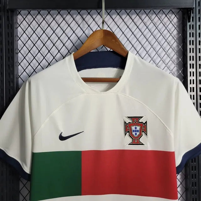 Camisa Portugal Away 22/23 - Torcedor Masculina Branca - Camisa de Time Oficial - Buyit