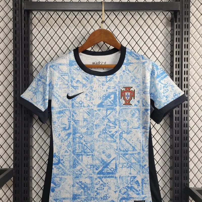 Camisa Portugal Away 24/25 - Torcedor Feminina Azul - Camisa de Time Oficial - Buyit