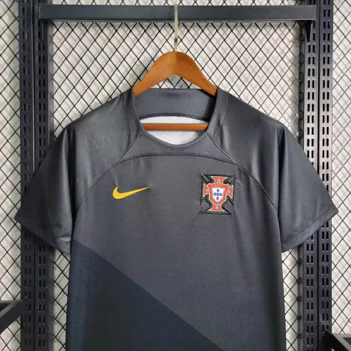 Camisa Portugal Edição Especial 23/24 - Torcedor Masculina Cinza e Preta - Camisa de Time Oficial - Buyit