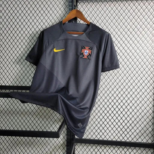 Camisa Portugal Edição Especial 23/24 - Torcedor Masculina Cinza e Preta - Camisa de Time Oficial - Buyit