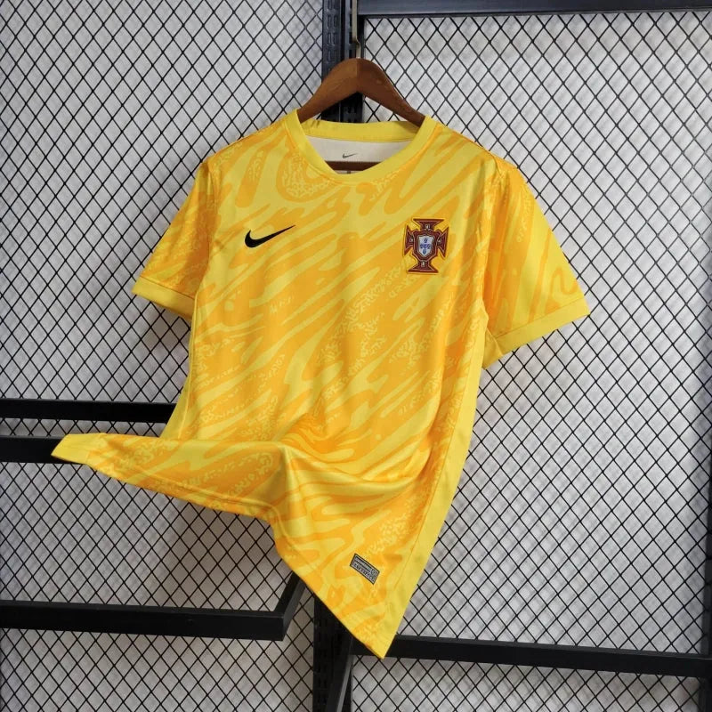 Camisa Portugal Goleiro 24/25 - Torcedor Masculina Amarela - Camisa de Time Oficial - Buyit