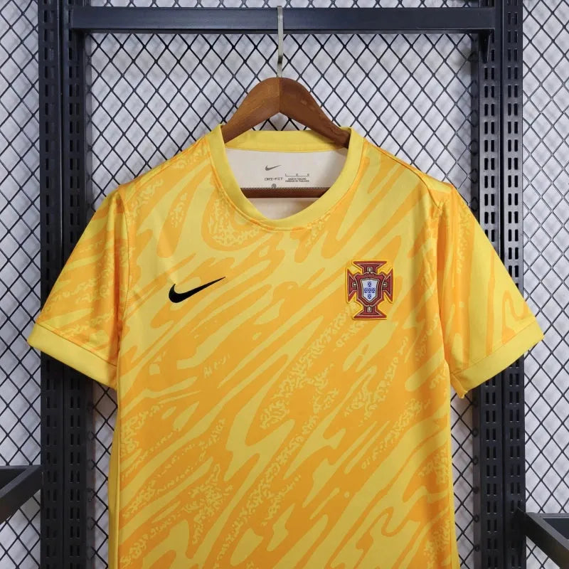 Camisa Portugal Goleiro 24/25 - Torcedor Masculina Amarela - Camisa de Time Oficial - Buyit