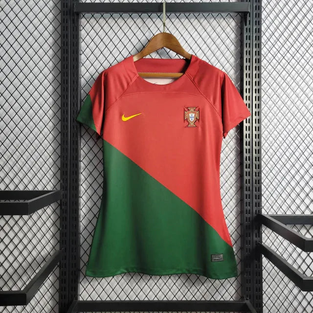 Camisa Portugal Home 22/23 - Torcedor Feminina - Camisa de Time Oficial - Buyit