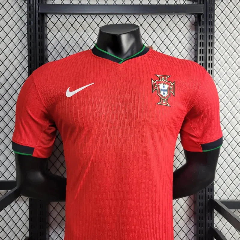 Camisa Portugal Home 24/25 - Jogador Masculina Vermelha - Camisa de Time Oficial - Buyit