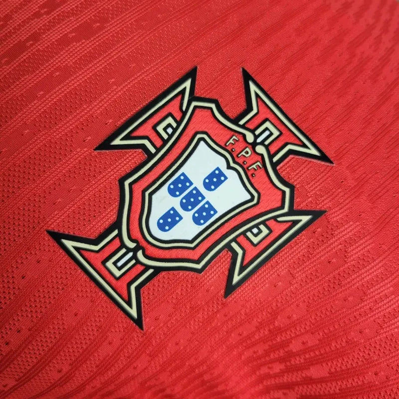 Camisa Portugal Home 24/25 - Jogador Masculina Vermelha - Camisa de Time Oficial - Buyit