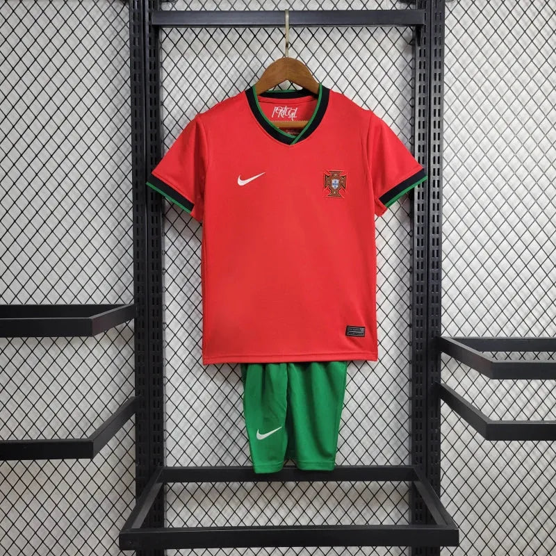 Camisa Portugal Home 24/25 - Torcedor Infantil Vermelha - Camisa de Time Oficial - Buyit