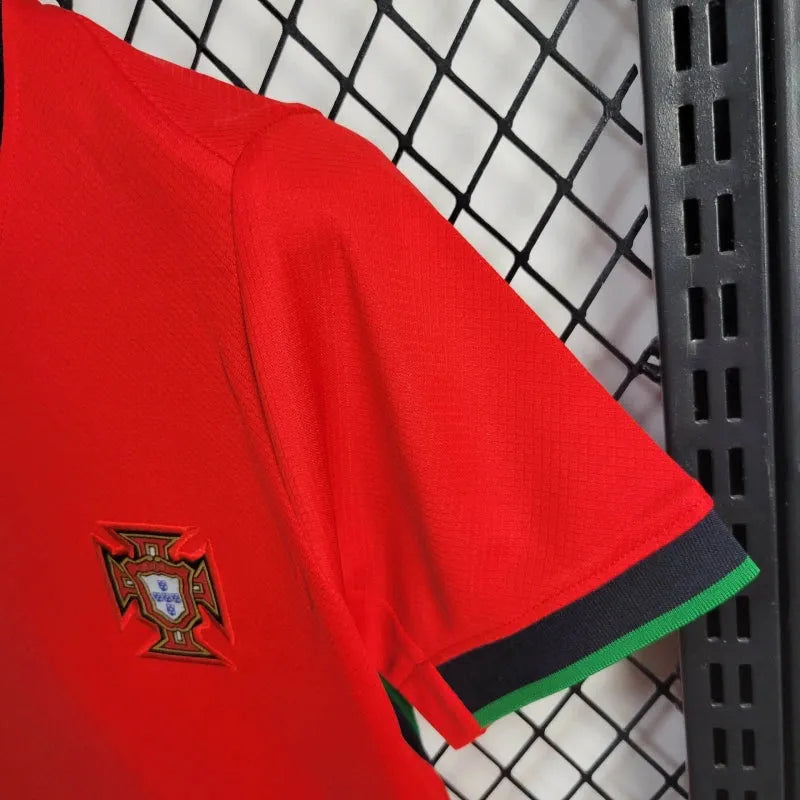 Camisa Portugal Home 24/25 - Torcedor Infantil Vermelha - Camisa de Time Oficial - Buyit