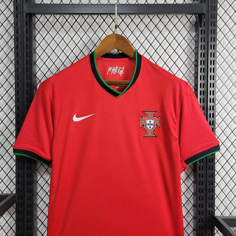 Camisa Portugal Home 24/25 - Torcedor Masculina Vermelha - Camisa de Time Oficial - Buyit