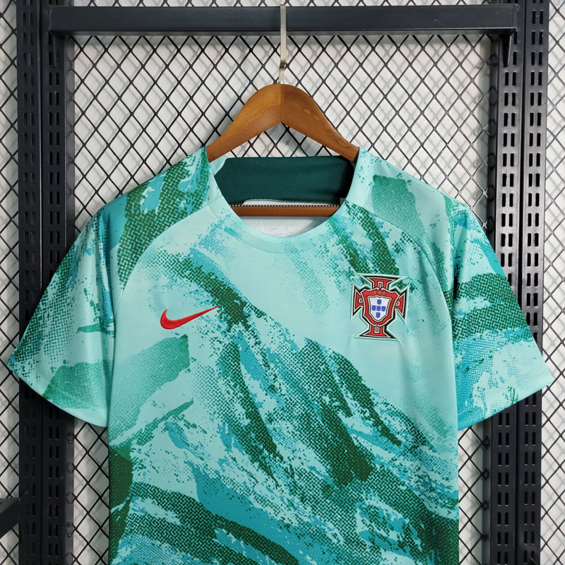 Camisa Portugal Treino 23/24 - Torcedor Masculina Verde - Camisa de Time Oficial - Buyit