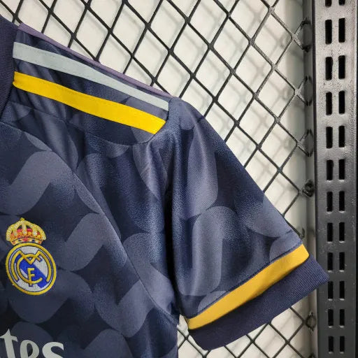 Camisa Real Madrid Away 23/24 - Torcedor Infantil Preta - Camisa de Time Oficial - Buyit