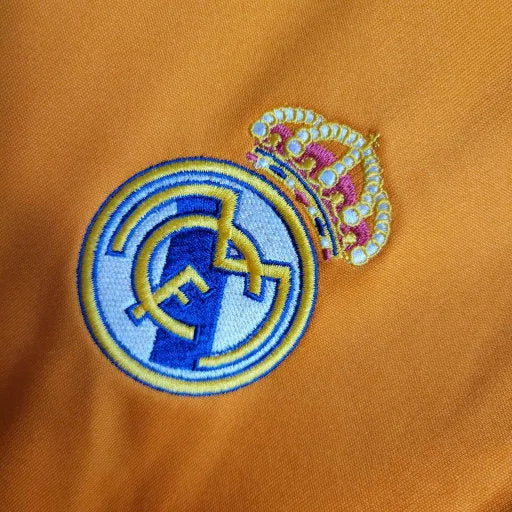 Camisa Real Madrid Away Retrô 13/14 - Torcedor Masculina Laranja - Camisa de Time Oficial - Buyit