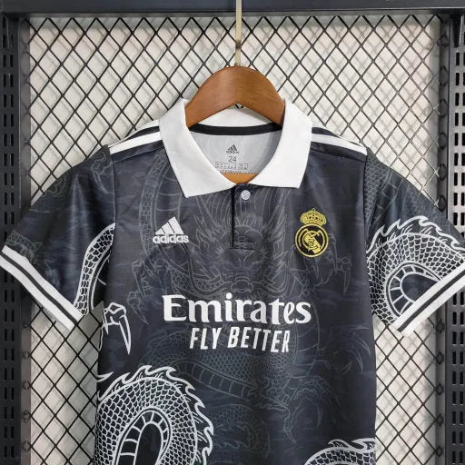 Camisa Real Madrid Edição Especial 23/24 - Torcedor Infantil Preta - Camisa de Time Oficial - Buyit