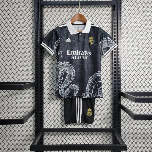 Camisa Real Madrid Edição Especial 23/24 - Torcedor Infantil Preta - Camisa de Time Oficial - Buyit