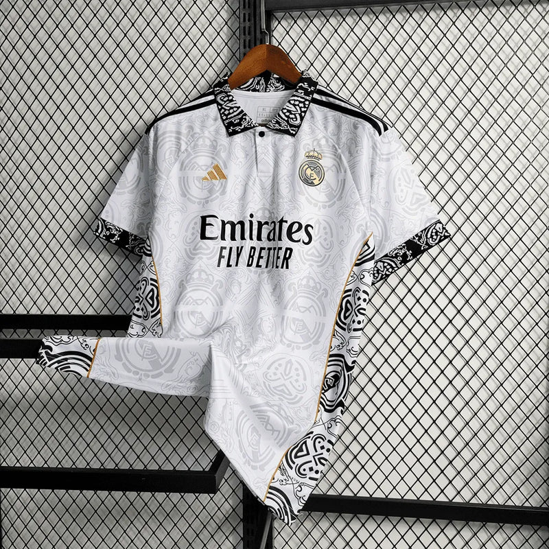 Camisa Real Madrid Edição Especial 23/24 - Torcedor Masculina Branca - Camisa de Time Oficial - Buyit