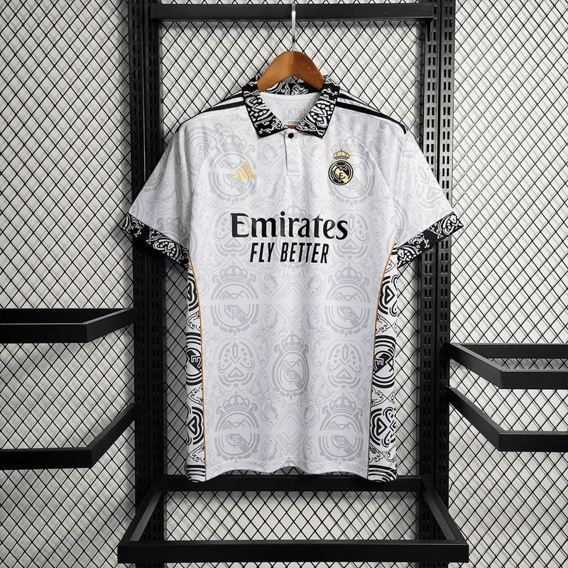 Camisa Real Madrid Edição Especial 23/24 - Torcedor Masculina Branca - Camisa de Time Oficial - Buyit