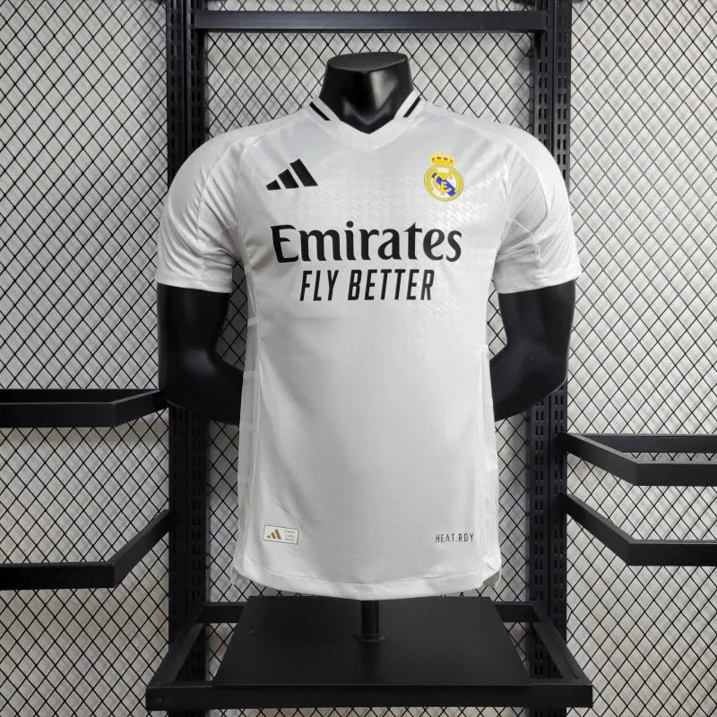 Camisa Real Madrid Home 24/25 - Jogador Masculina Branca - Camisa de Time Oficial - Buyit