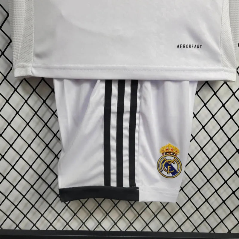 Camisa Real Madrid Home 24/25 - Torcedor Infantil Branca - Camisa de Time Oficial - Buyit