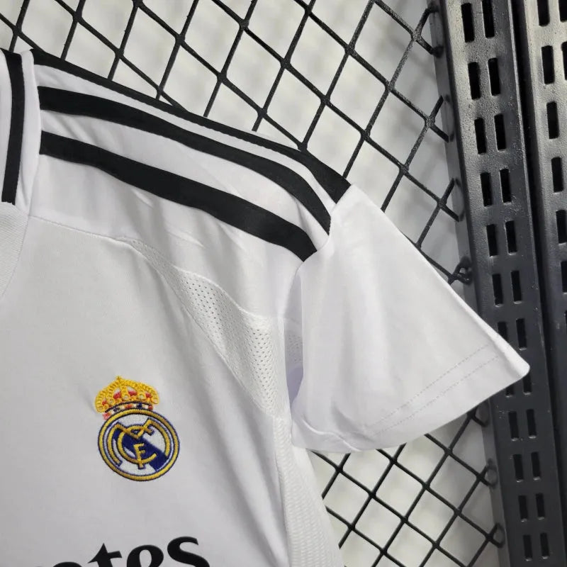 Camisa Real Madrid Home 24/25 - Torcedor Infantil Branca - Camisa de Time Oficial - Buyit