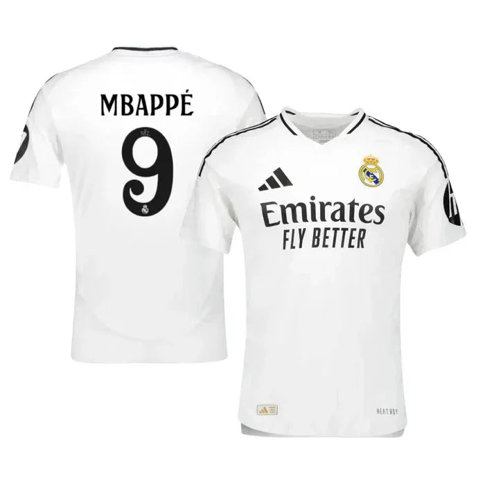 Camisa Real Madrid Home 24/25 - Torcedor Masculina Branca + Todos os Patches - Camisa de Time Oficial - Buyit