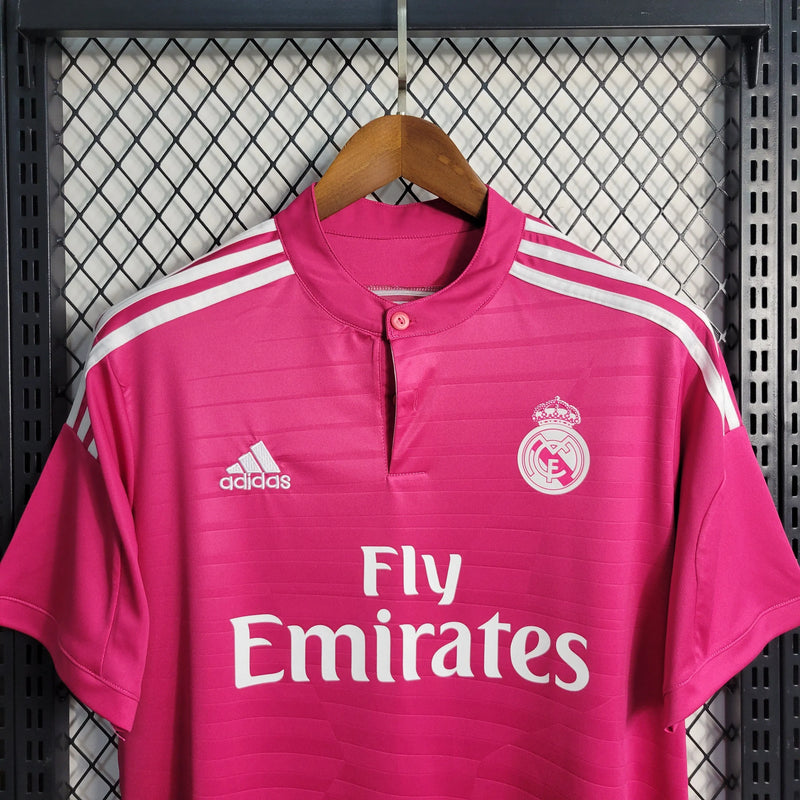 Camisa Real Madrid Retrô Away 14/15 - Torcedor Masculina Rosa - Camisa de Time Oficial - Buyit