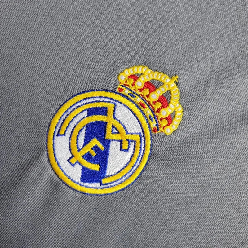 Camisa Real Madrid Retrô Away II 2005/06 - Torcedor Masculina Cinza - Camisa de Time Oficial - Buyit