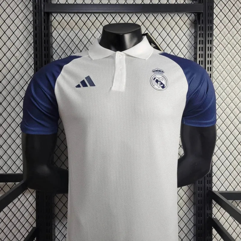 Camisa Real Madrid Treino 24/25 - Jogador Masculina Branca e Azul - Camisa de Time Oficial - Buyit