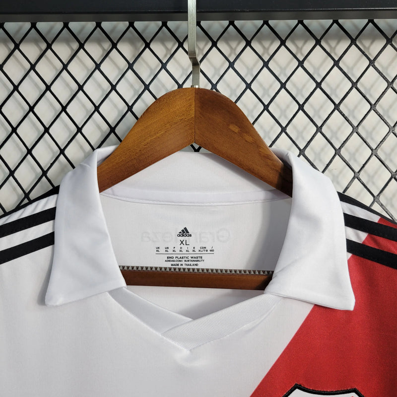 Camisa River Plate Home 23/24 - Torcedor Masculina - Camisa de Time Oficial - Buyit