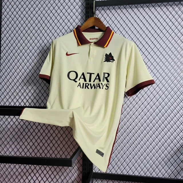 Camisa Roma Away 20/21 - Torcedor Masculina Bege - Camisa de Time Oficial - Buyit