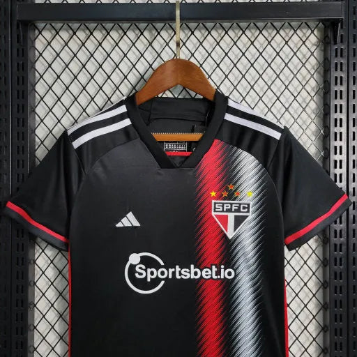 Camisa São Paulo Away II 23/24 - Torcedor Infantil Preta - Camisa de Time Oficial - Buyit