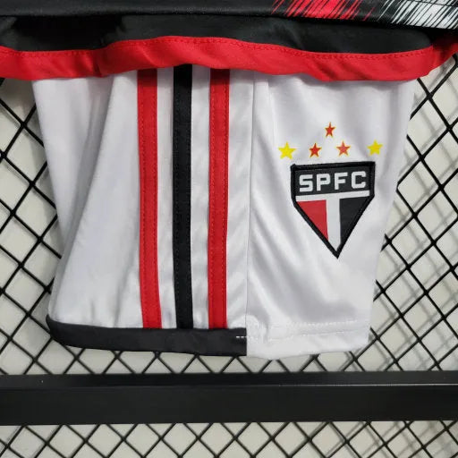 Camisa São Paulo Away II 23/24 - Torcedor Infantil Preta - Camisa de Time Oficial - Buyit