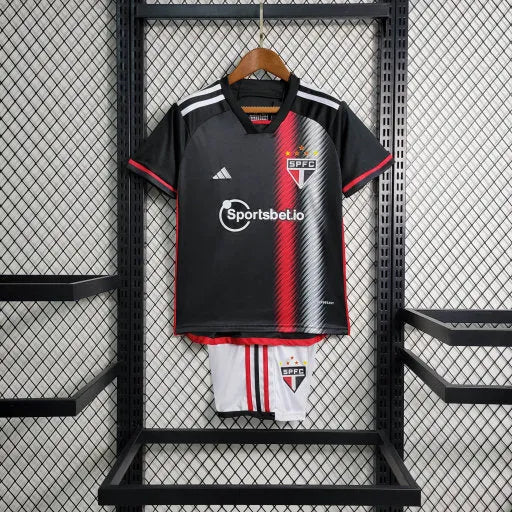 Camisa São Paulo Away II 23/24 - Torcedor Infantil Preta - Camisa de Time Oficial - Buyit