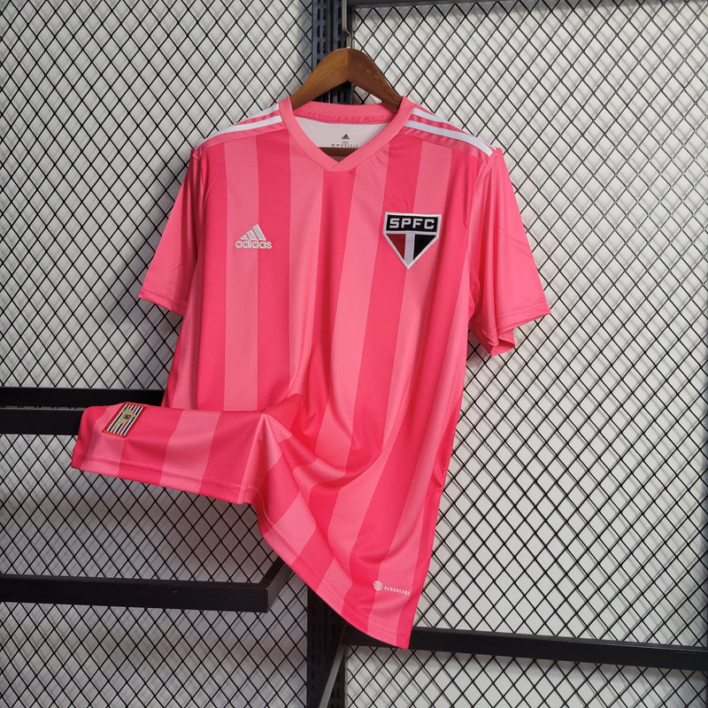 Camisa São Paulo Edição Especial 22/23 - Torcedor Masculina Rosa - Camisa de Time Oficial - Buyit