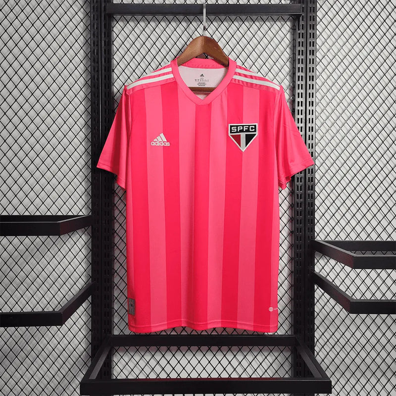 Camisa São Paulo Edição Especial 22/23 - Torcedor Masculina Rosa - Camisa de Time Oficial - Buyit