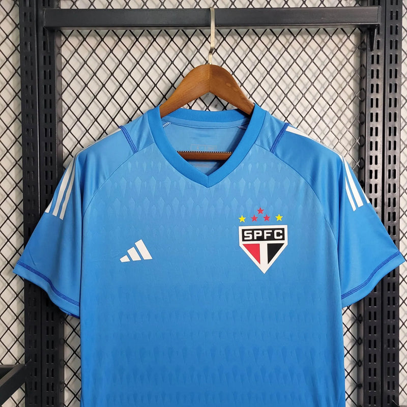 Camisa São Paulo Goleiro 23/24 - Torcedor Masculina Azul - Camisa de Time Oficial - Buyit