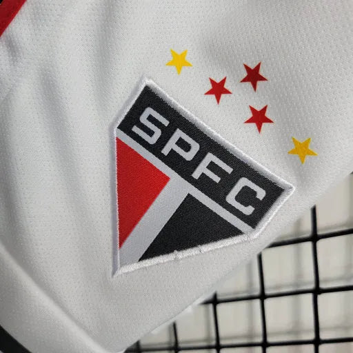 Camisa São Paulo Home 22/23 - Torcedor Infantil Branca - Camisa de Time Oficial - Buyit