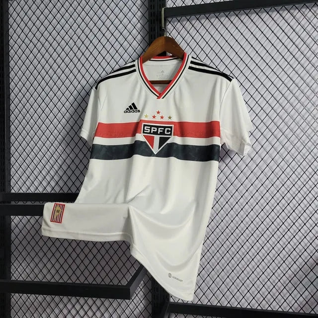 Camisa São Paulo Home 22/23 - Torcedor Masculina - Camisa de Time Oficial - Buyit