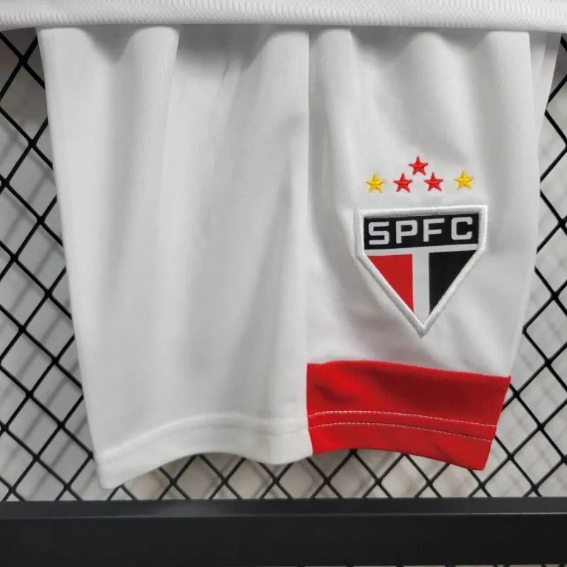 Camisa São Paulo Home 24/25 - Torcedor Infantil Branca New Balance - Camisa de Time Oficial - Buyit