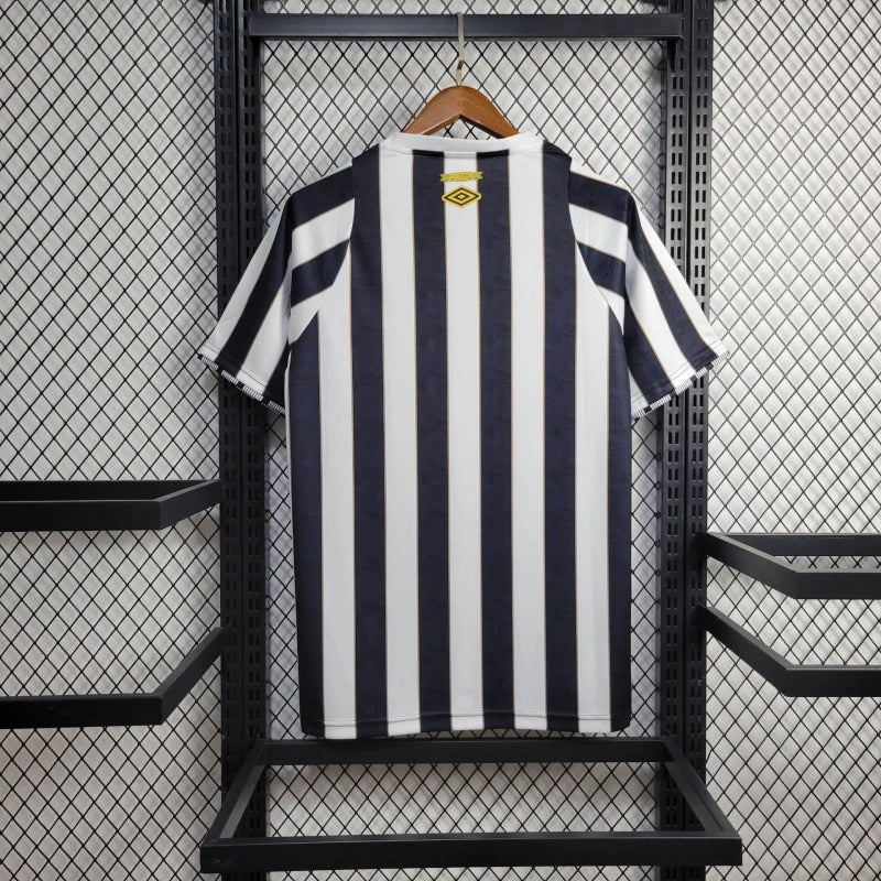 Camisa Santista Away 24/25 - Torcedor Masculina Listrada + Patrocínios