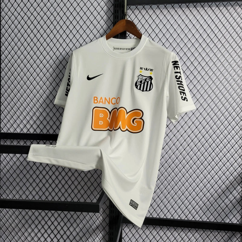 Camisa Santista Home Retrô 2011/12 - Torcedor Masculina Branca